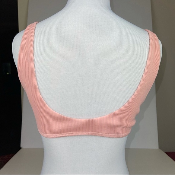 KORAL Swim Top Ribbed Rose Blush S - Picture 4 of 14